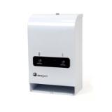 Hospeco® Evogen® Mini No-Touch Dual Menstrual Care Product Dispenser, White, Metal, 1/ea EVNT4 2