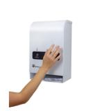 Hospeco® Evogen® Mini No-Touch Dual Menstrual Care Product Dispenser, White, Metal, 1/ea EVNT4 4