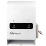 Hospeco® Evogen® Mini No-Touch Dual Menstrual Care Product Dispenser, White, Metal, 1/ea EVNT4 7