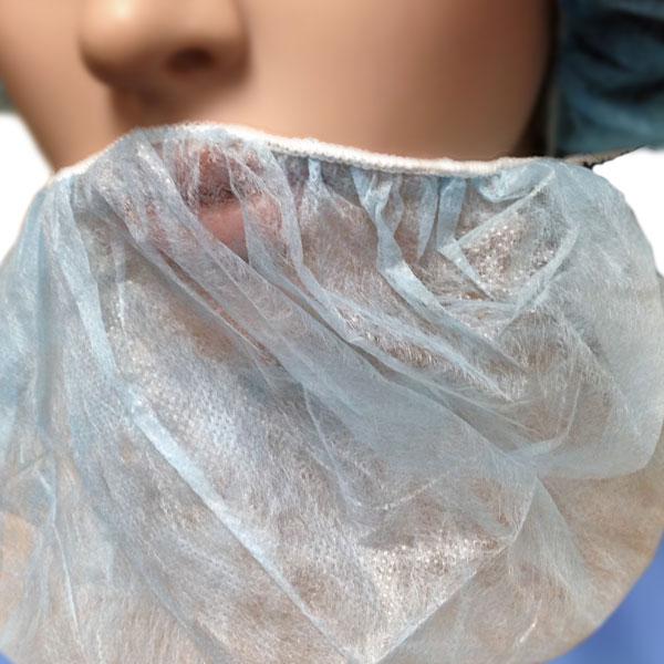 Bee-Safe® Polypropylene Beard Covers, Blue, 100/bg - 10 bgs/cs GAH BRD WH