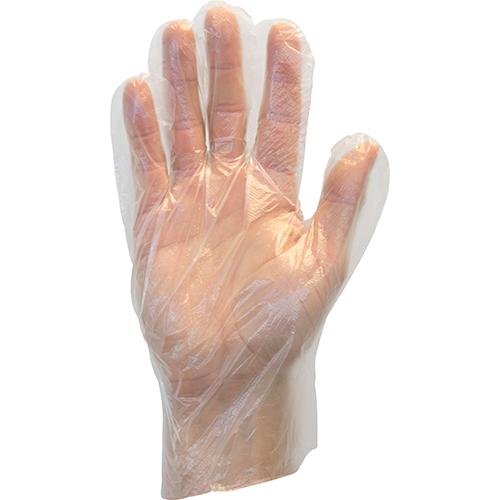 Safety Zone® Polyethylene Powder-Free High-Density Gloves, 20x500, Clear, 1 mil - XL GDPE XL 5
