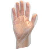 Safety Zone® Polyethylene High-Density Gloves, Powder-Free, 20x500, Clear, 1 mil - XL GDPE-XL-5