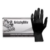 Safety Zone® GrizzlyNite® Nitrile Powder-Free Exam Gloves, 10x100, Black, 5.5 mil - Large GL N105FL