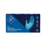 Safety Zone® Nitrile Powder-Free Exam Gloves, Textured Fingers, 10x100, Blue, 5 mil - Large GL N106FL 3