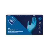 Safety Zone® Nitrile Powder-Free Exam Gloves, Textured Fingers, 10x100, Blue, 5 mil - Small GL N106FS 3