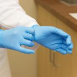 Safety Zone® Nitrile Powder-Free Exam Gloves, Textured Fingers, 10x100, Blue, 5 mil - XL GL N106FX 4