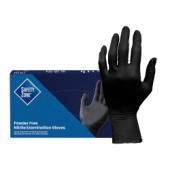 Safety Zone® Nitrile Exam Gloves, Powder-Free, 10x100, Black, 5 mil - Medium GL-N145FM