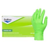 Safety Zone® Nitrile Exam Gloves, Powder-Free, Textured Fingers/Palm, 10x100, Lime Green, 7 mil - Small GL-NG107FS