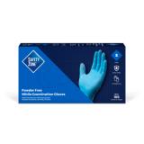 Safety Zone® Nitrile Powder-Free Exam Gloves, 10x100, Blue, 3 mil - Small GNPR SM 1A 3