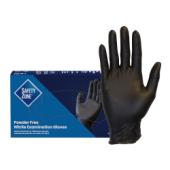 Safety Zone® Nitrile Exam Gloves, Powder-Free, 10x100, Black, 3.5 mil - Small GNPR-SM-BK