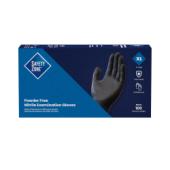 Safety Zone® Nitrile Exam Gloves, Powder-Free, 10x100, Black, 5.5 mil - XL GNPR-XL-1-K
