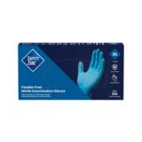 Safety Zone® Nitrile Powder-Free Exam Gloves, 10x100, Blue, 4 mil - XL GNPR XL 1M 3