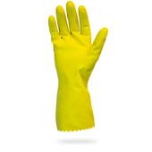 Safety Zone® Latex Flock Lined 18 Mil Gloves, Yellow, X-Large GRFY-XL-1S