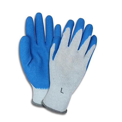 BLUE/GRAY FOAM COATED KNIT GRSL SM
