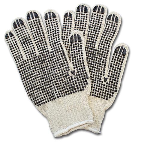 GLOVE STRING KNIT PVC DOTS GSBD WN 2C 20