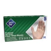 Safety Zone® Vinyl Gloves, Powdered, 10x100, Clear, 3 mil - Small GVDR-SM-1
