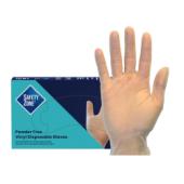 Safety Zone® Light-Weight Vinyl Gloves, Powder-Free, 10x100, Clear, 2.5 mil - Large GVP9-LG-HH