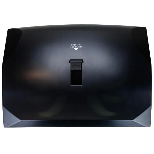 HEALTH GARDS LEVER ACTION TOILET SEAT CVR DISP SMOKED BLACK HG 3LB