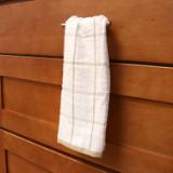 KITCHEN TOWEL TAN CHECK 12DZ/C KT TAN CS 4