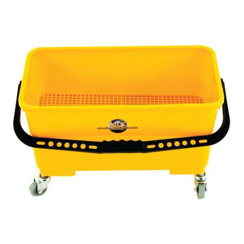 Flat Mop Bucket with Sieve, Lid, and Castors M77002