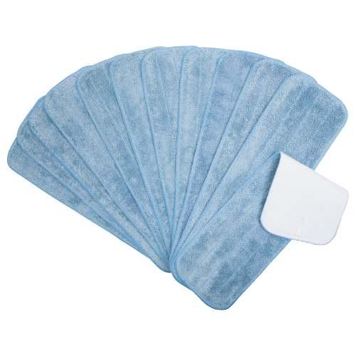 Hospeco® Microfiber Flat Wet Mop Heads - 18