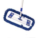 Hospeco® Fringed Dust Mops w/ Hook and Loop Backing, 18
