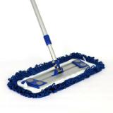 Hospeco® Fringed Dust Mops w/ Hook and Loop Backing, 48
