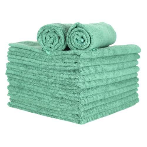 80 Gram 16x27 Microfiber Hand Towels 300GSM-Green M915105G
