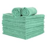 80 Gram 16x27 Microfiber Hand Towels 300GSM-Green M915105G