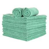 80 Gram 16x27 Microfiber Hand Towels 300GSM-Green M915105G