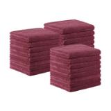 Microfiber Bleach Safe Towels 16x27 Burgundy 24/ Pack M915109BU