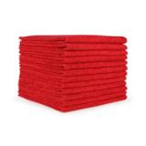 30 Gram 12x12 Microfiber Cloths 320GSM-Red M915112R
