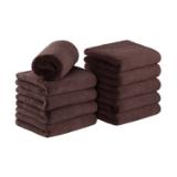 Bck2U Coral Fleece Salon Towel 16x27 Brown M915117BR