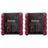 Bck2U Coral Fleece Salon Towel 16x27 Burgundy M915117BU 3