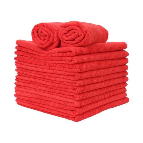 59 Gram 15x24 Microfiber Wall Washing Cloths 255GSM-Red M915210R