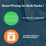 59 Gram 15x24 Microfiber Wall Washing Cloths 255GSM-Red M915210R 6
