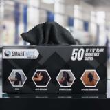 Chiffons en microfibre SmartRags® poids lourd, 16 x 16 po, 275 G/m2, noir, 50/bte – 8 btes/emb. M930BK 6