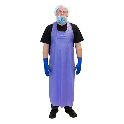 APRON VINYL 6 MIL BLUE DIE CUT ME6B 45SZ