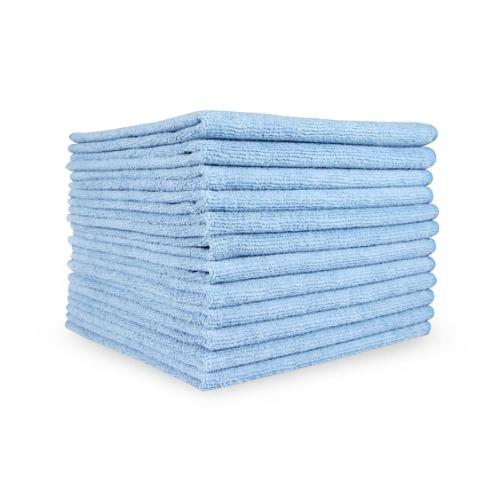 Hospeco® Light-Duty Blue 12x12 200GSM Microfiber Cloth MFC2001212BL