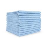 Hospeco® Light-Duty Blue 16x16 200GSM Microfiber Cloth MFC2001616BL