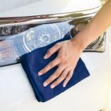 Hospeco® Multipurpose Royal Blue 16x16 260GSM Microfiber Cloth MFC2601616RB 4