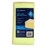 Hospeco® Heavy-Duty Yellow 12x12 300GSM Microfiber Cloth MFC3001212YE 2