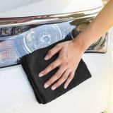 Hospeco® Heavy-Duty Black 16x16 300GSM Microfiber Cloth MFC3001616BK 4