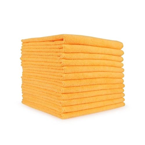 Hospeco® Heavy-Duty Orange 16x16 300GSM Microfiber Cloth MFC3001616OR