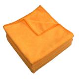 Hospeco® Heavy-Duty Orange 16x16 300GSM Microfiber Cloth MFC3001616OR 2