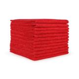 Hospeco® Heavy-Duty Red 16x16 300GSM Microfiber Cloth MFC3001616RD