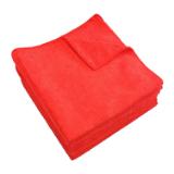 Hospeco® Heavy-Duty Red 16x16 300GSM Microfiber Cloth MFC3001616RD 3