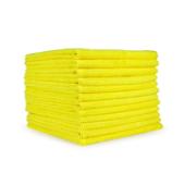 Hospeco® Heavy-Duty Yellow 16x16 300GSM Microfiber Cloth MFC3001616YE