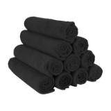 Hospeco® Extra-Large Black 16x27 300GSM Microfiber Hand Towel MFC3001627BK 2