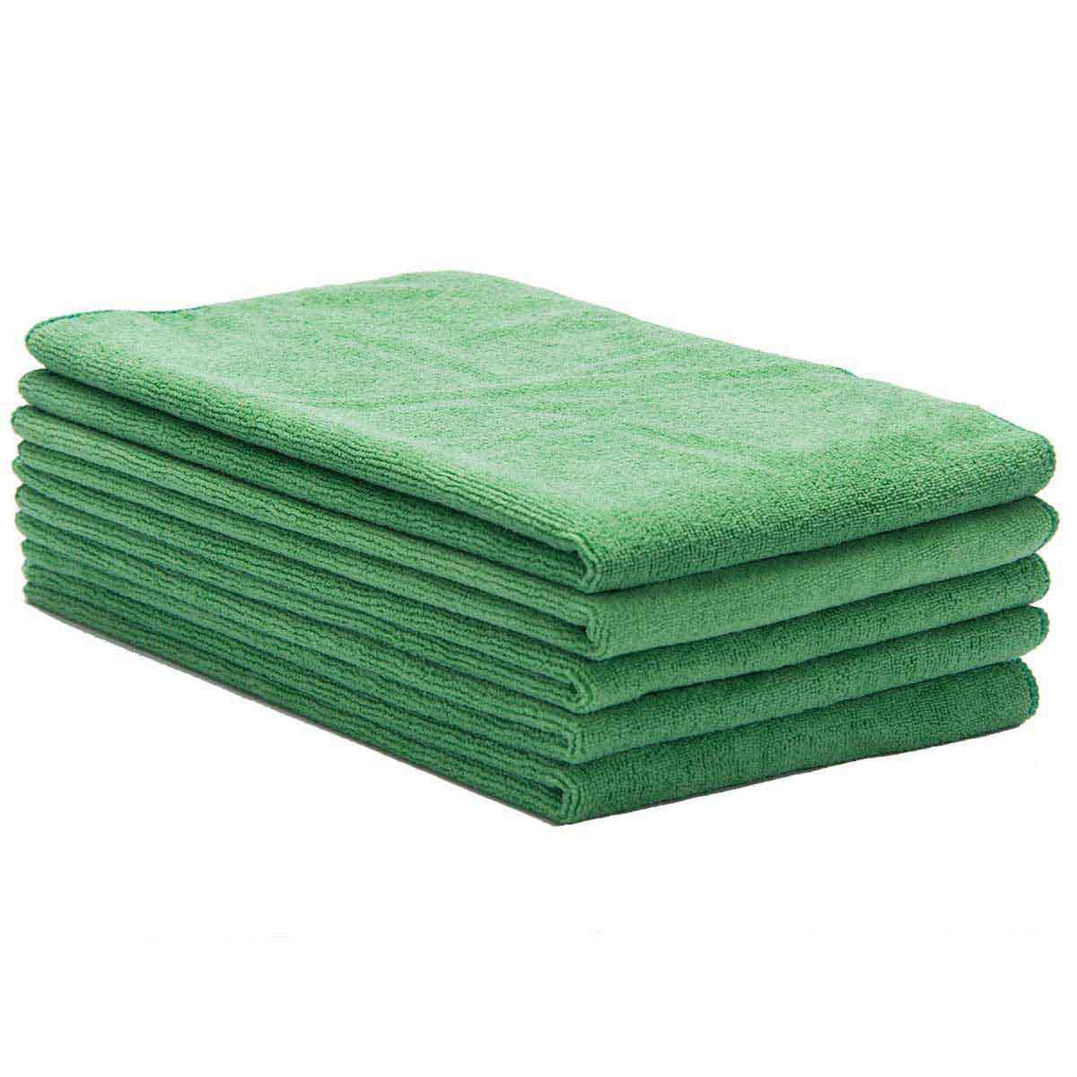 Hospeco® Extra-Large Green 16x27 300GSM Microfiber Hand Towel MFC3001627GN